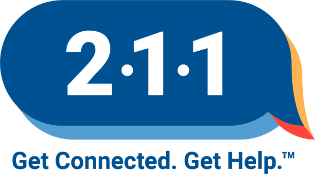 211 service logo with tagline