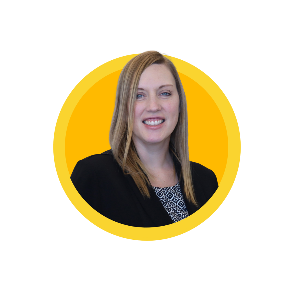 Smiling woman in professional attire