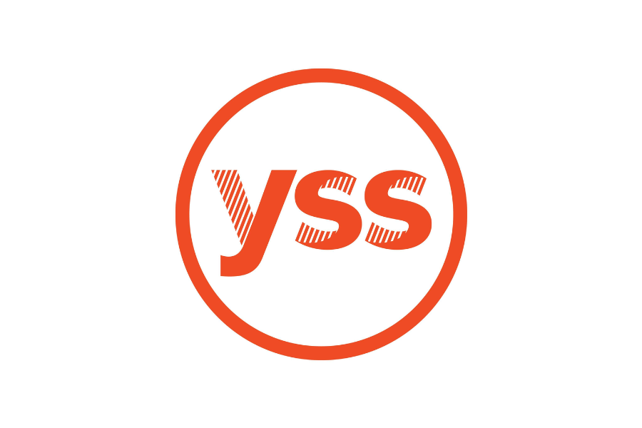 Orange circle with 'yss' text