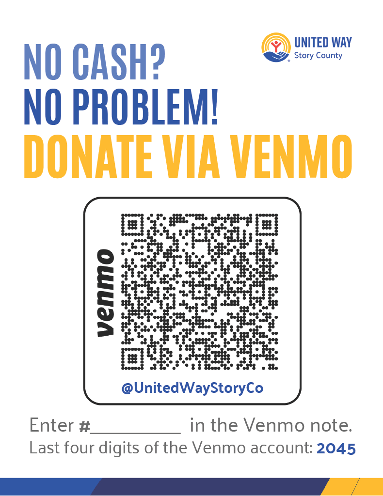 Donation QR code for United Way