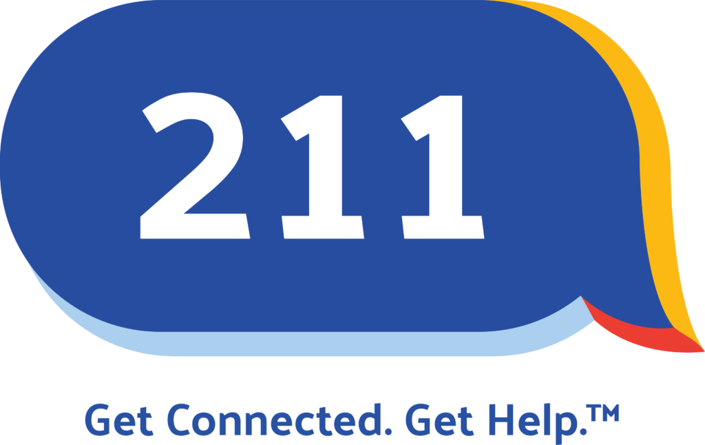 211 logo with tagline for assistance