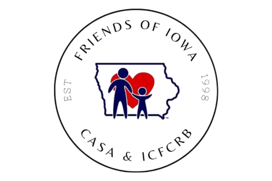 Iowa charity logo with heart