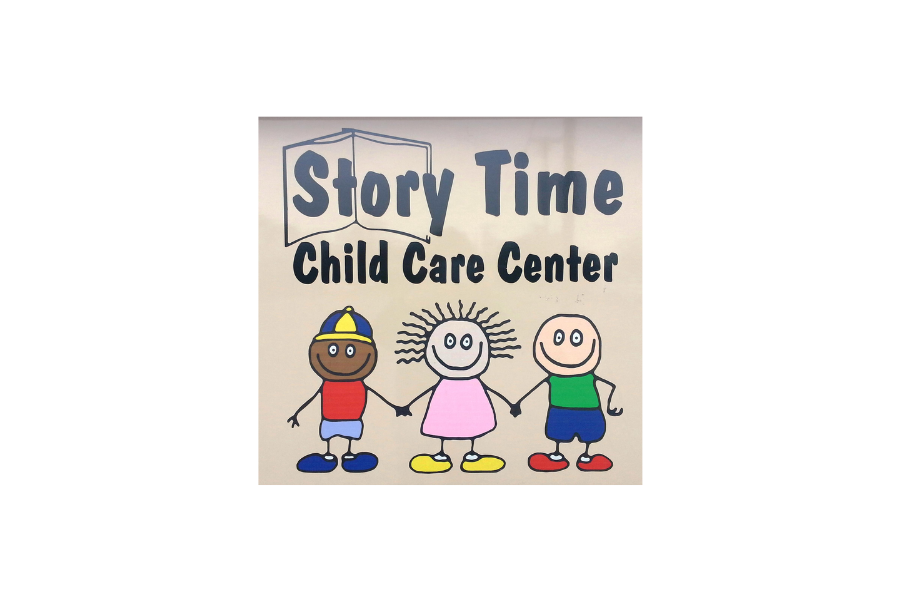Colorful children holding hands illustration