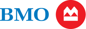 BMO logo with red and blue colors