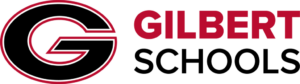 Stylized letter G with Gilbert text