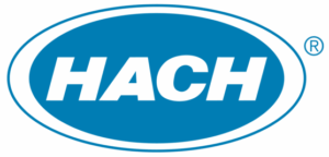 Blue oval logo with HACH text