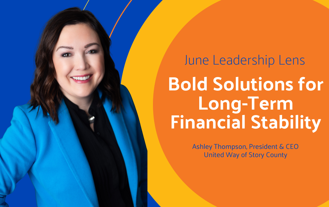 Professional woman promoting financial stability